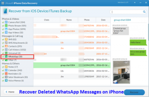 How to Easily recover Whatsapp Messages from Lost IPhone?