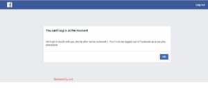 Facebook asked to upload photo for security precaution