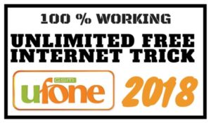 Ufone free internet code 2018 Trick