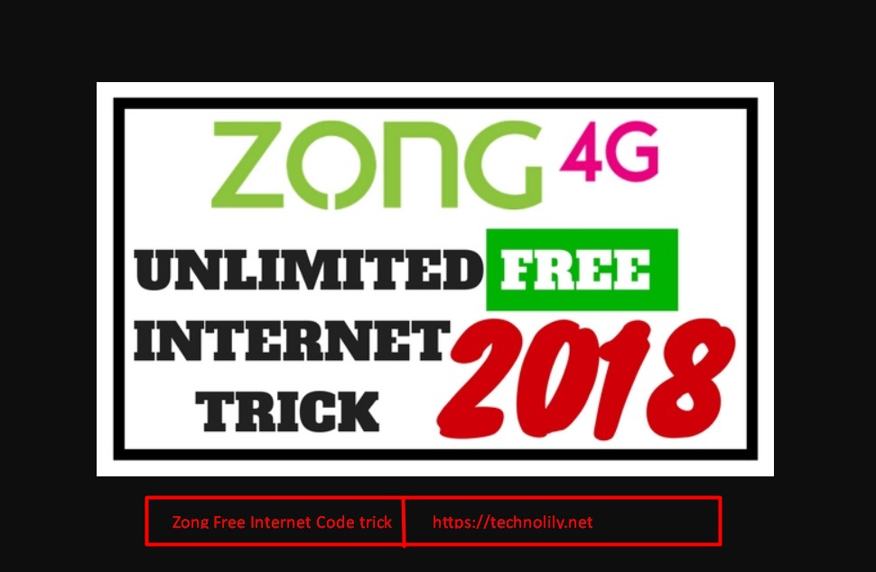 Zong Free Internet Code trick