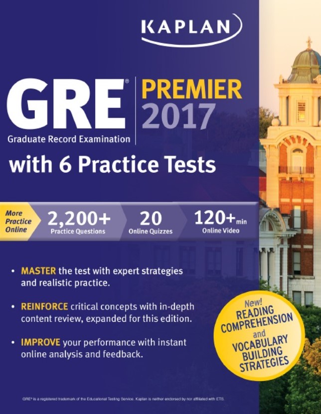 Download GRE Premier 2017 with 6 Practice Tests PDF Free