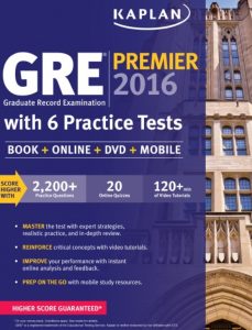 Download Kaplan GRE Premier 2016 with 6 Practice Tests PDF Free
