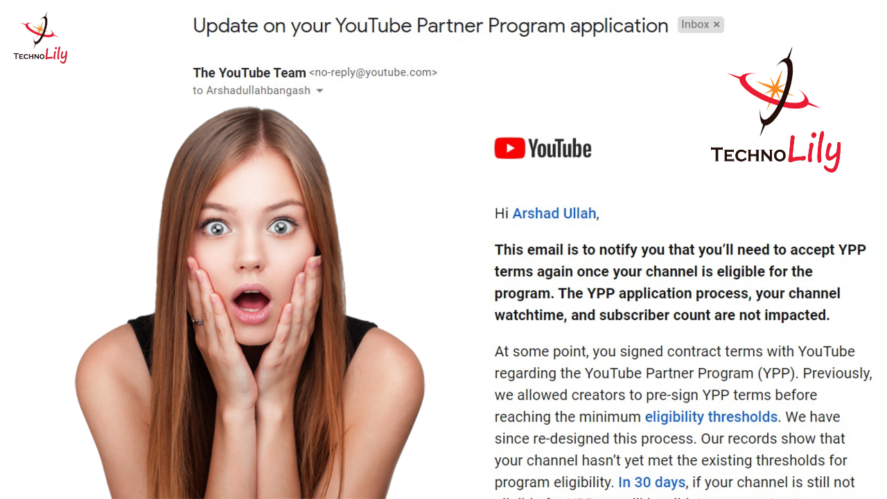 Update on your YouTube Partner Program application