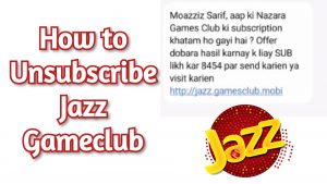 Jazz Gameclub Unsubscribe code 2021 - How to Unsubscribe Jazz Gameclub